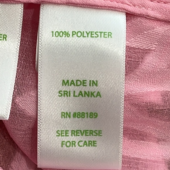 Lilly Pulitzer Nevie Off The Shoulder Cover Dress in Pink Floral Sheer size M - Picture 13 of 15